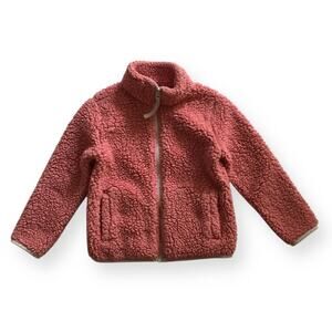 Amazon Essentials pink fleece jacket